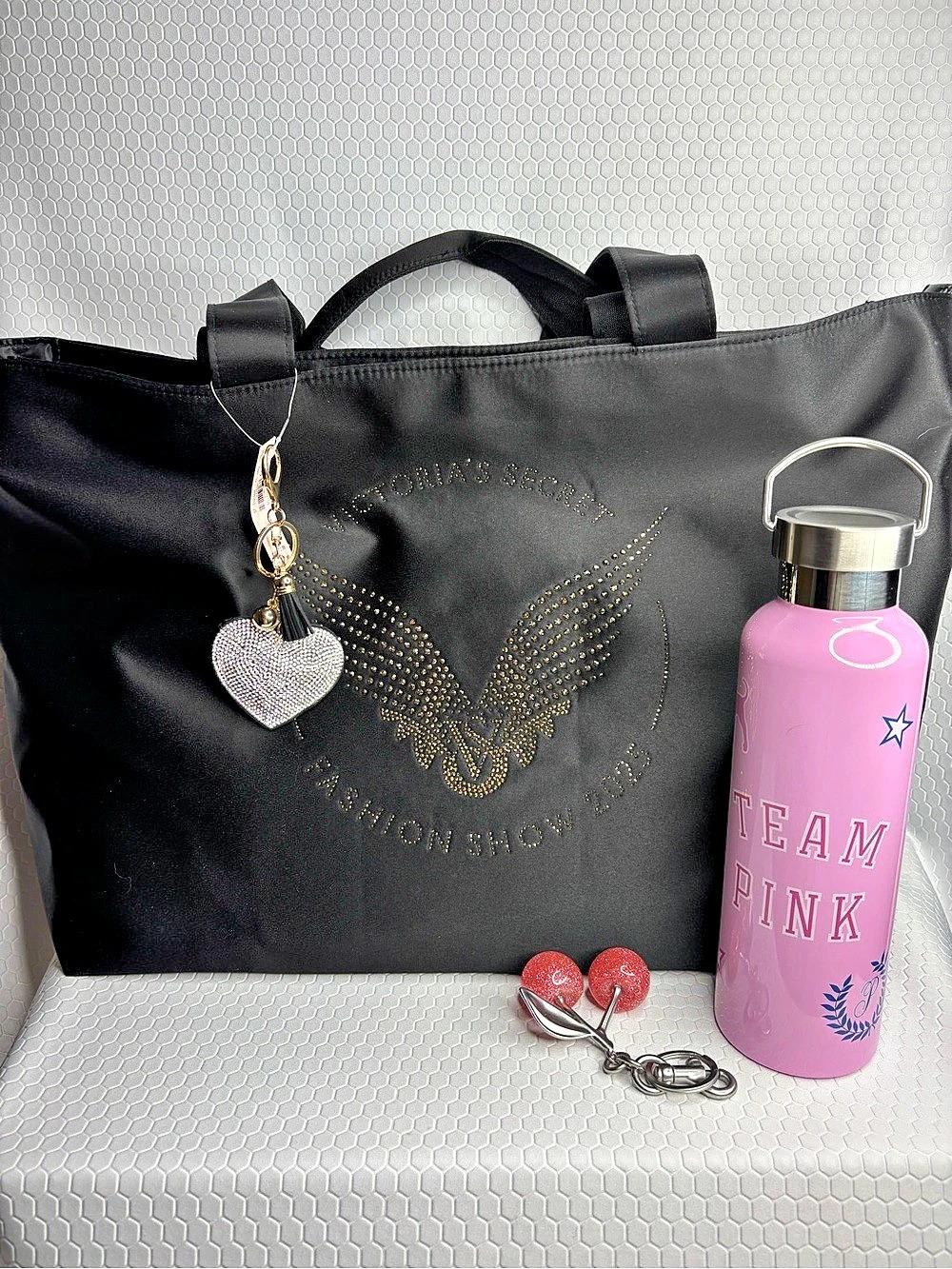 Victoria's Secret Fashion Show Rhinestone Tote Bag Bundle NWT